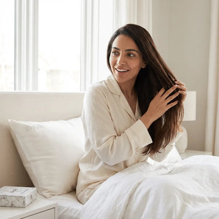 طقم زوج أغطية مخدة حرير طبيعي 100%