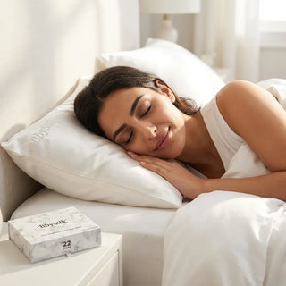 طقم زوج أغطية مخدة حرير طبيعي 100%