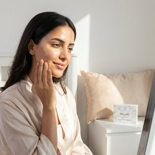 طقم زوج أغطية مخدة حرير طبيعي 100%